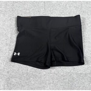 NWT Under Armour Womens HeatGear Armour Mid Rise Shorts Size L
